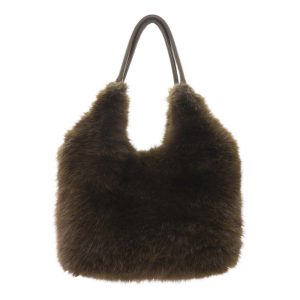 8929 Large Faux Fur Handbag