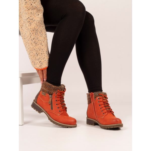 Lunar Millie Orange Waterproof Boots