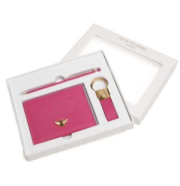 Alice Wheeler Bow Gift Set of Card Holder, Key Ring and Pen - Image 7