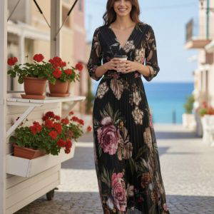 Harper Floral Crossover Dress