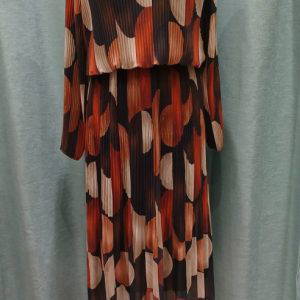 Helena Plisse V Neck Maxi Dress