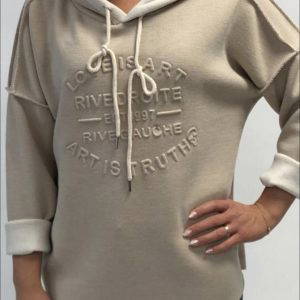 Paige Hoodie with Contrast Colour Top