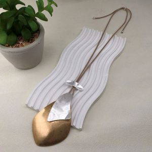 1132 Long Two Tone Necklace