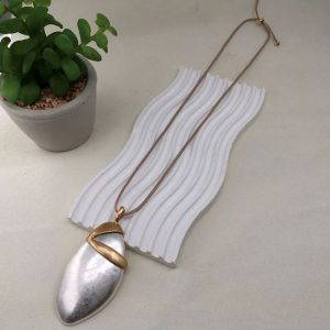1133 Silver & Gold Long Necklace