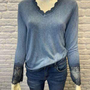 Elsa Soft Lace Trim Top