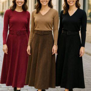 Blake A Line Suedette Skirt