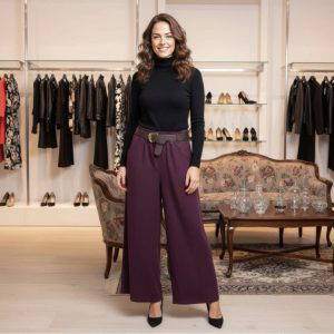 Cassie Soft Cord Wide Leg Trousers