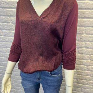 Indy Satin Silk Animal Print Top