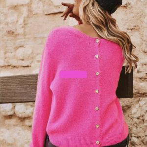 Paige Buttoned Back Jumper