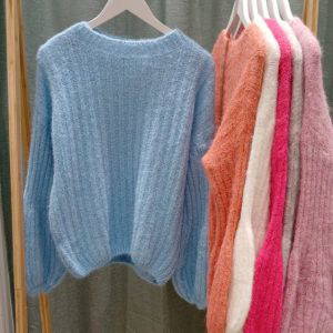Carrie Knitted Balloon Sleeve Jumper