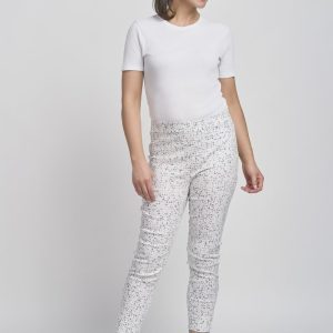 Pinns 302CT Silver Speckle Print Trousers