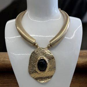487 Gold Statement Necklace