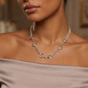 Envy 4864 Short Necklace in Gold & Silver