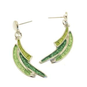 804 Earrings in Green Shades