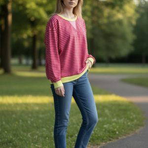 Fleur Striped Long Sleeve Jumper