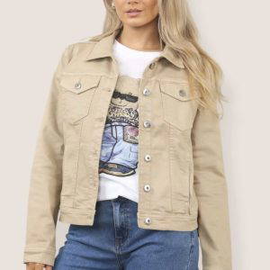 Roxy Light Mocha Denim Jacket
