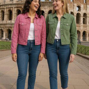 Roxy Soft Green Denim Jacket