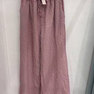 Iris Gingham Wide Leg Trousers