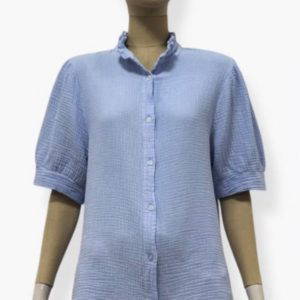 Ivory Cheesecloth Blouse