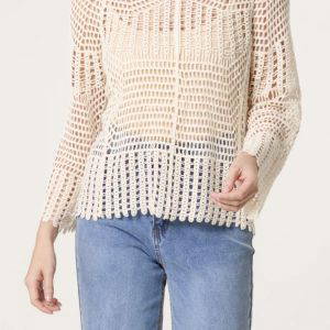 Jay Crochet Round Neck Jumper