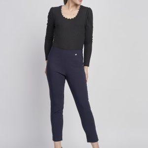 Pinns 302CT Navy Ankle Grazer Trousers