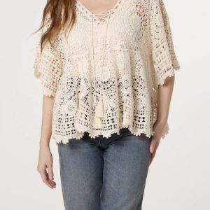 Inaya Crochet Tassel Top
