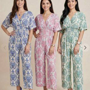 Indira Paisley Print Slinky Jummpsuit