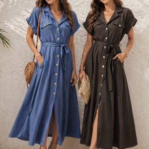 Isla Cotton Shirt Dress