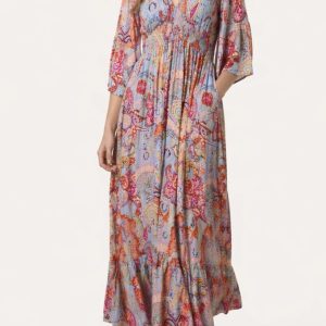 Izzy Paisley Print Maxi Dress