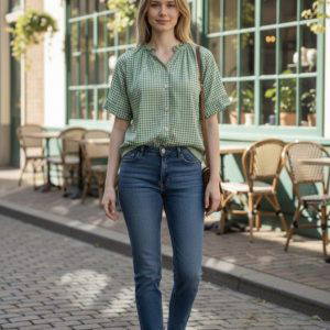 Lysette Gingham Blouse