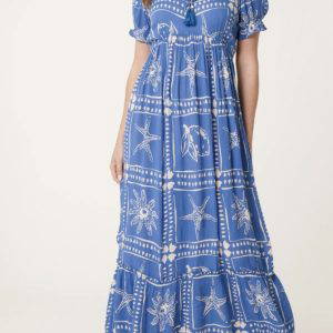 Stella Starfish Print Maxi Dress