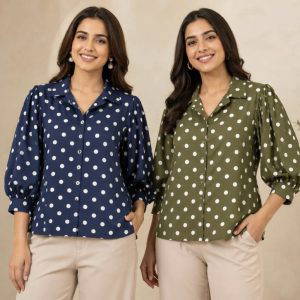 Vani Polka Dot Blouse