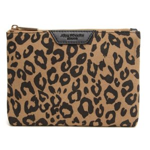 Alice Wheeler Leopard Pouch