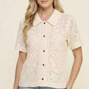 Blake Embroidered Lace Shirt