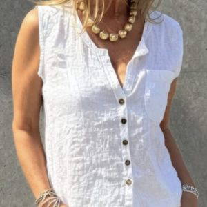 Chloe Linen Waistcoat