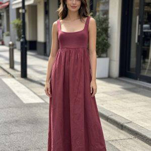Dana Lined Cotton Dress