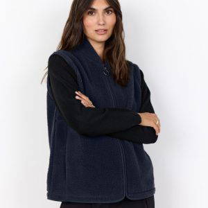 Soya Concept Navy Onyx 3 Waistcoat Gilet