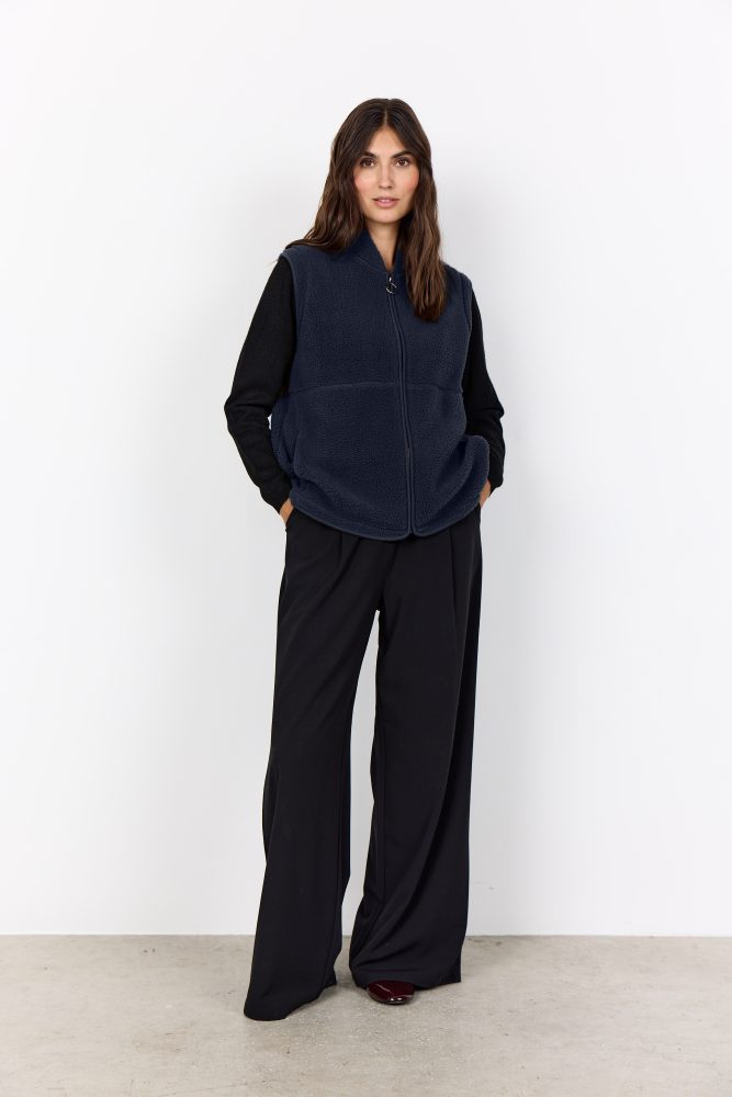 Soya Concept Navy Onyx 3 Waistcoat Gilet - Image 5