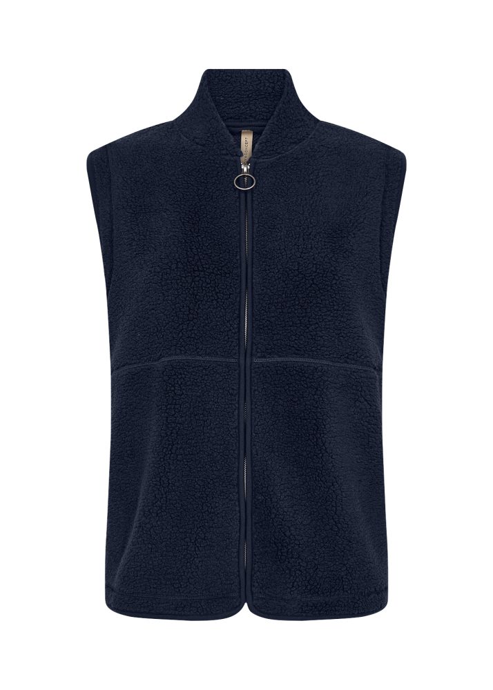 Soya Concept Navy Onyx 3 Waistcoat Gilet - Image 3