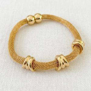 Envy 509 Magnetic Fastening Bracelet in Gold & Silver