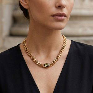 Envy 541 Short Smoky Stone Necklace