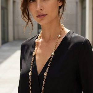 Envy 545 Long Crystal Detail Necklace