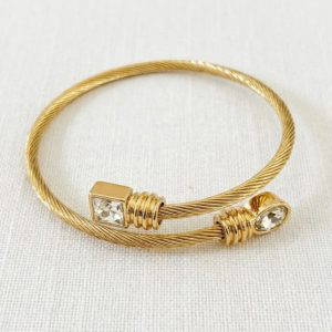 Envy 548 Wraparound Bangle in Gold & Silver
