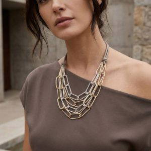 Envy 596 Short Two Tone Necklace