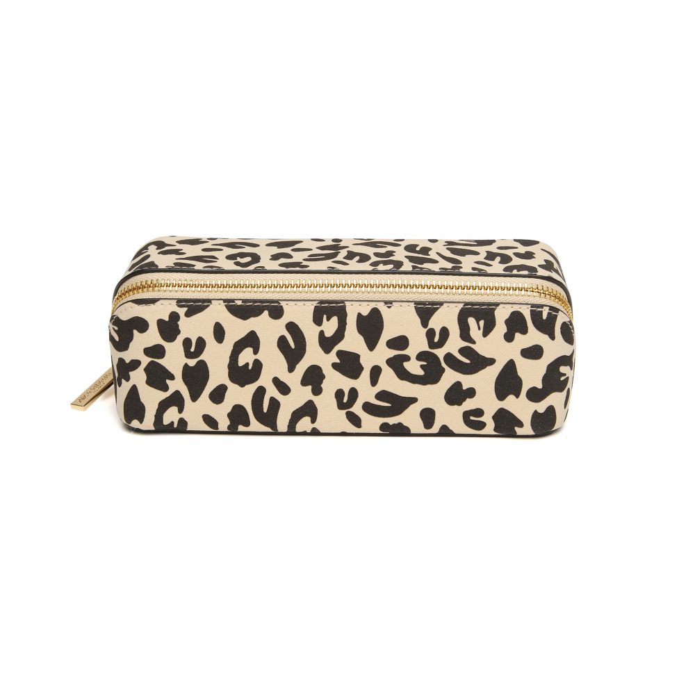 Alice Wheeler Leopard Small Train case