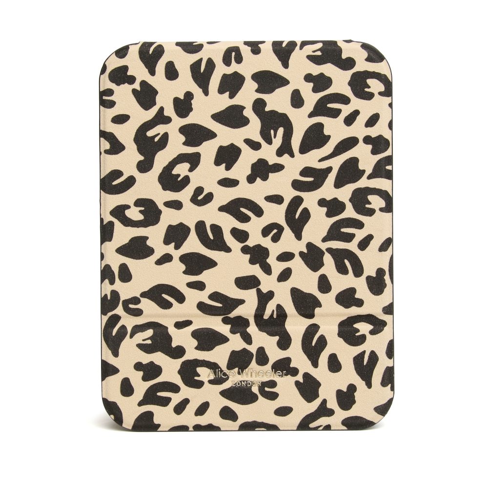 Alice Wheeler Leopard Print Folding Mirror