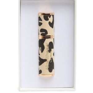 Alice Wheeler Leopard Refillable Atomiser - Black & Olive