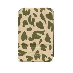 Alice Wheeler Olive Leopard Folding Mirror