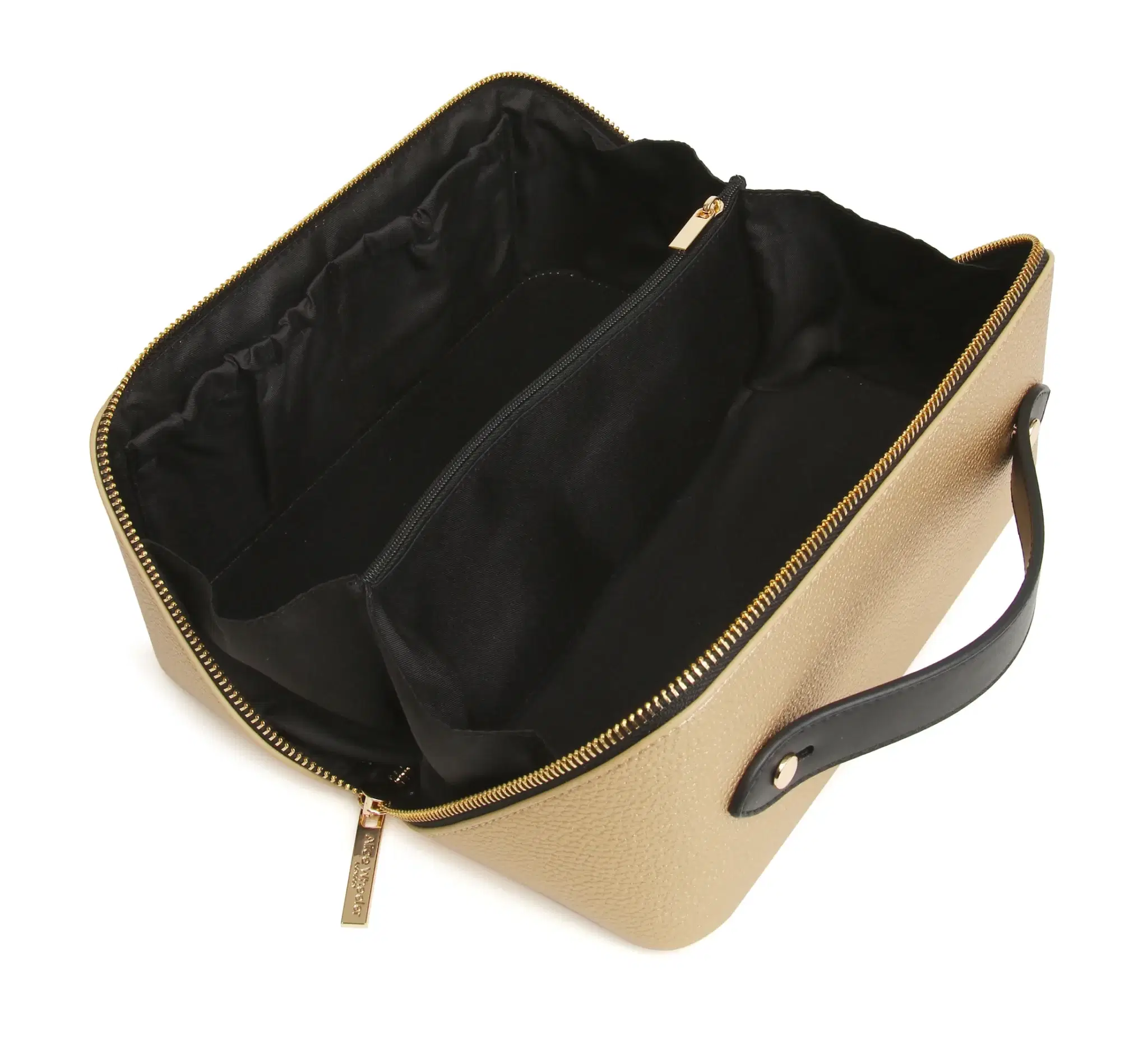 Alice Wheeler Kensington Train Case -Gold Black - Image 2