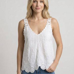 Blair Embroidered Vest Top